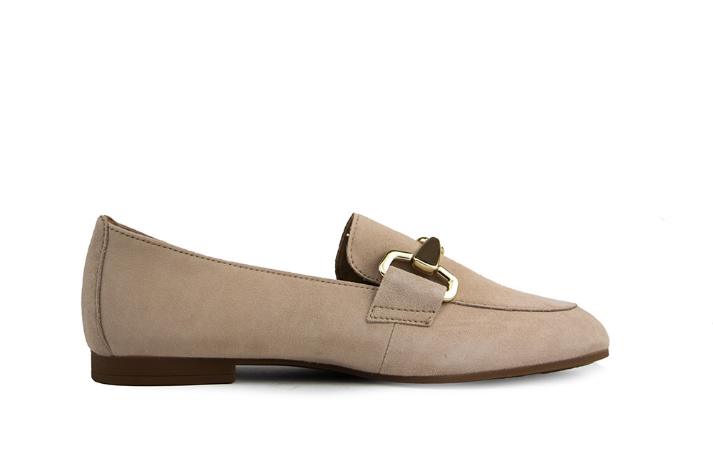 Gabor Loafer Bit Oak Gold Suede