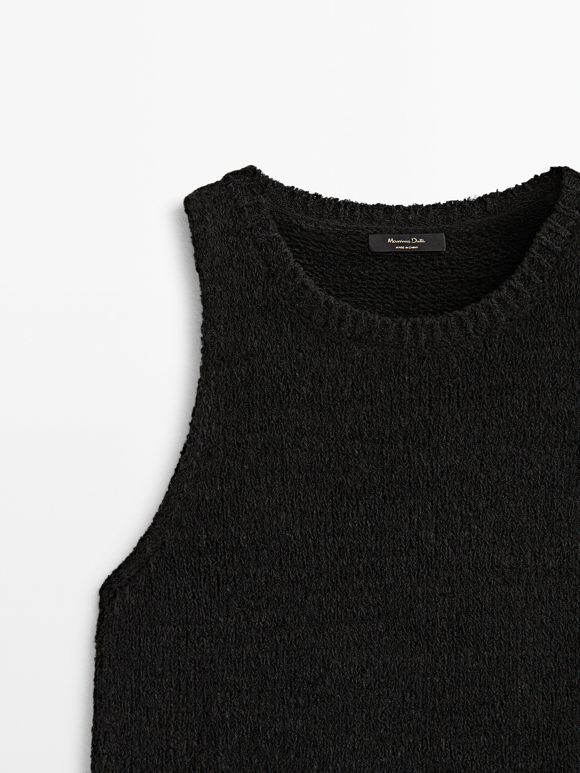 Blusa de tricô preta - PRETA