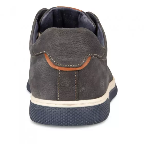 Derbies MARINE DENIM SIDE CUIR