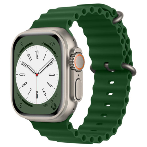 Pulseira de silicone compatível com Apple Watch 42/44/45/49mm Smartek Smtk-ocean