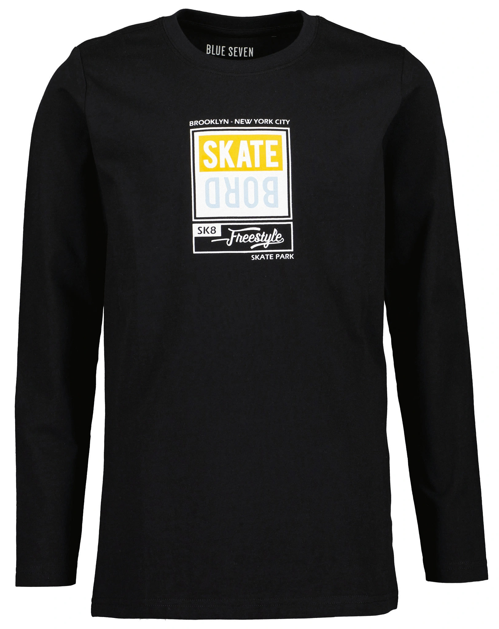 Langarmshirt SKATE in schwarz