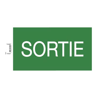 Exacompta - Pictogramme - sortie - 350 x 200 mm - vert