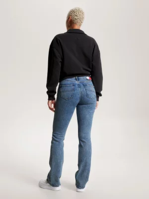 Calça jeans Claire de cintura alta e pernas largas