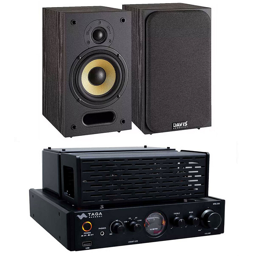Taga Harmony HTA-25B Noir + Davis Acoustics Ariane 1 Noir