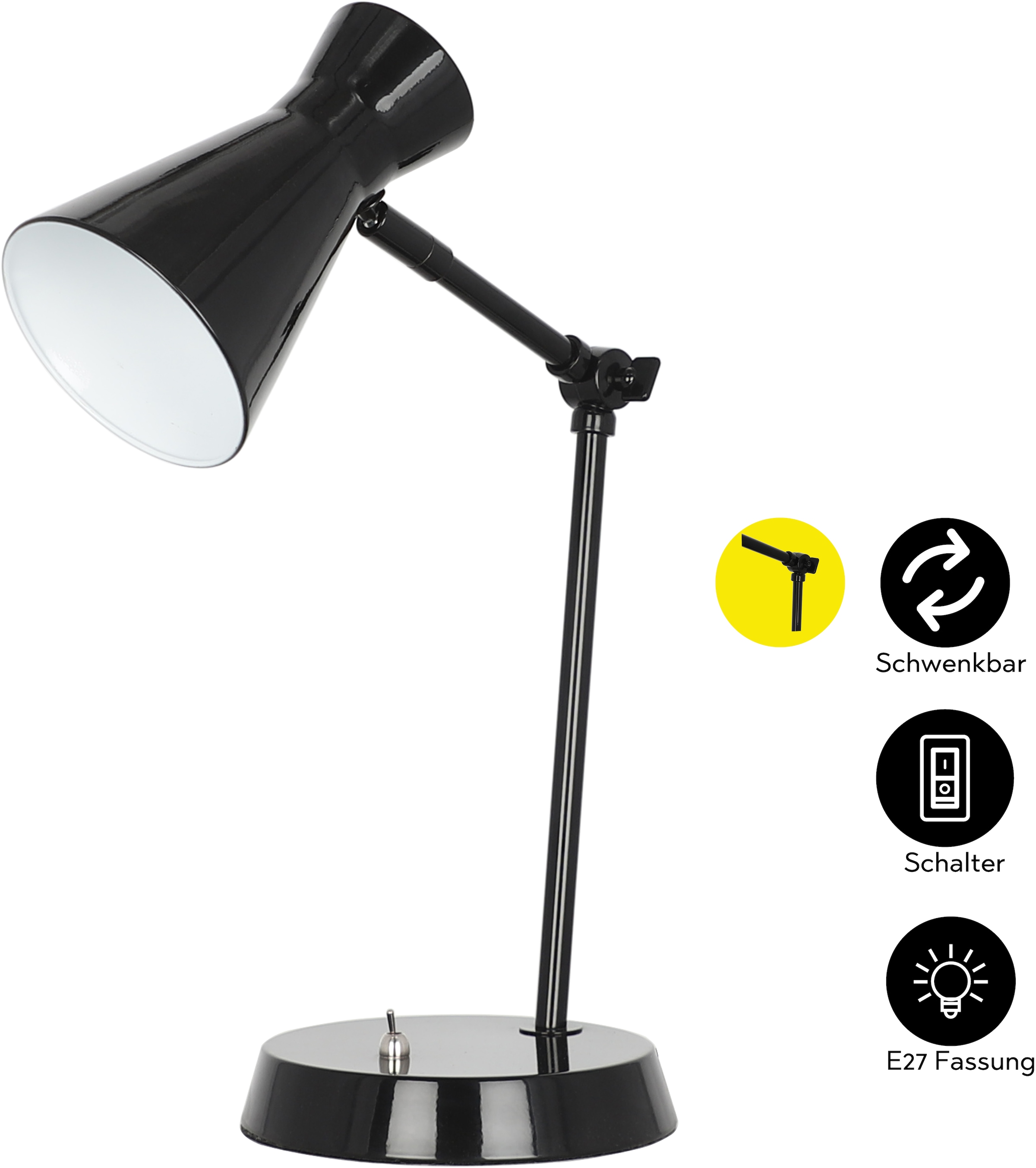 GOODproduct Tischleuchte »Renell« E27 1 Stk.