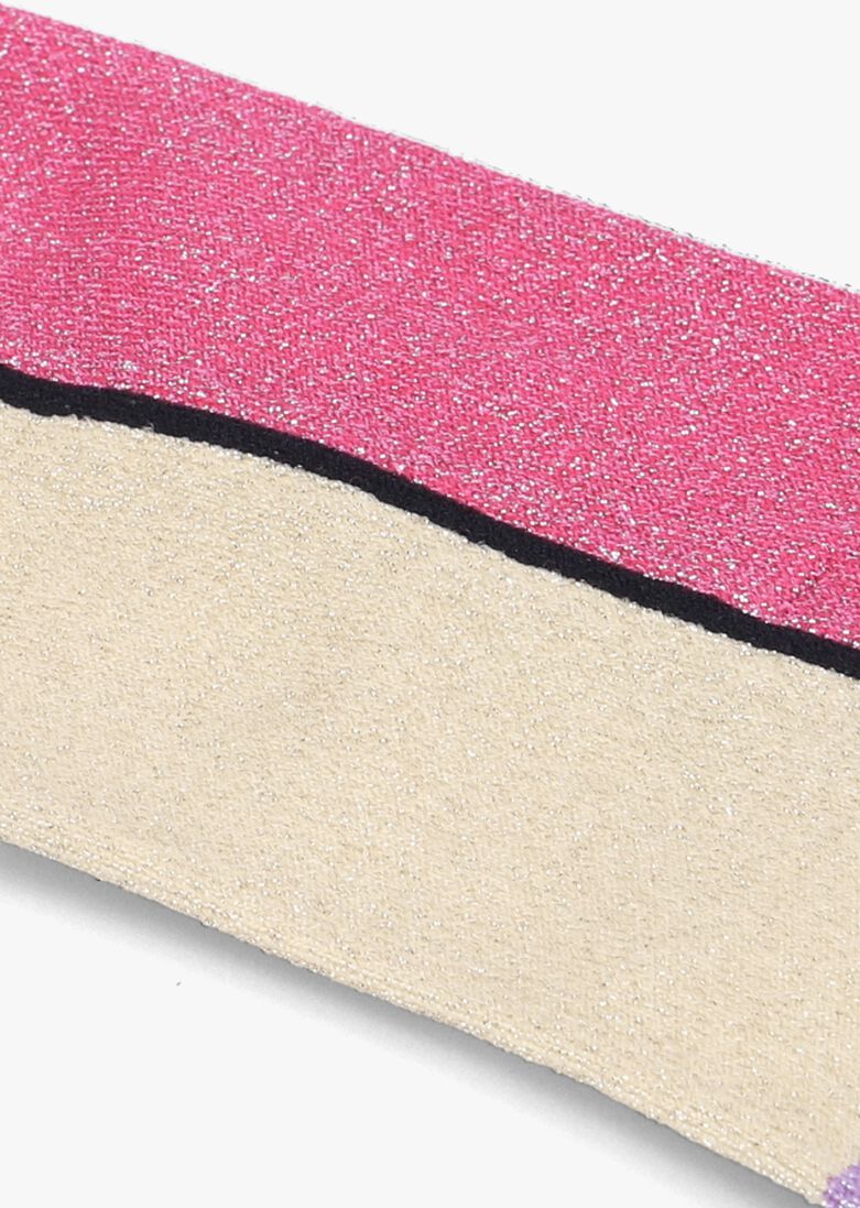 BECKSONDERGAARD roze becksondergaard sokken blocka glam sock