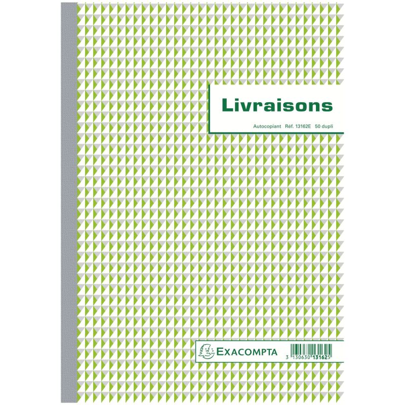Manifold livraison Exacompta autocopiant 21 x 29,7 cm 50 pages double exemplaires