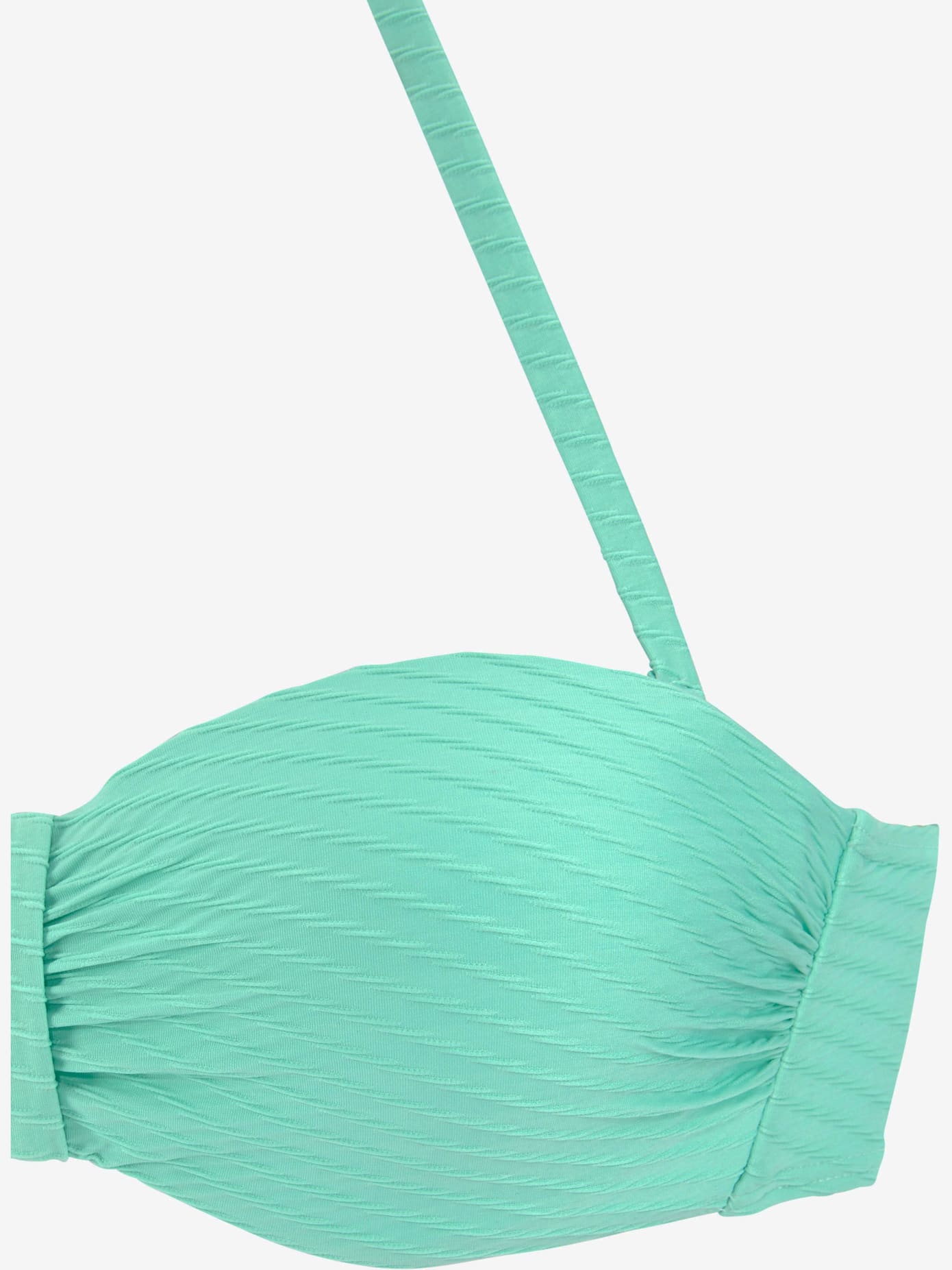 Maillot de bain bandeau à armatures matière structurée tendance