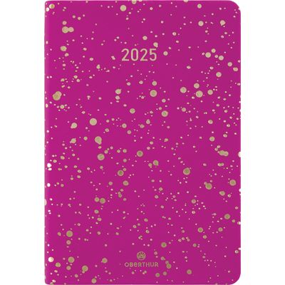 Agenda de poche Céleste - 1 semaine sur 2 pages - 10 x 15 cm - fuchsia - Oberthur