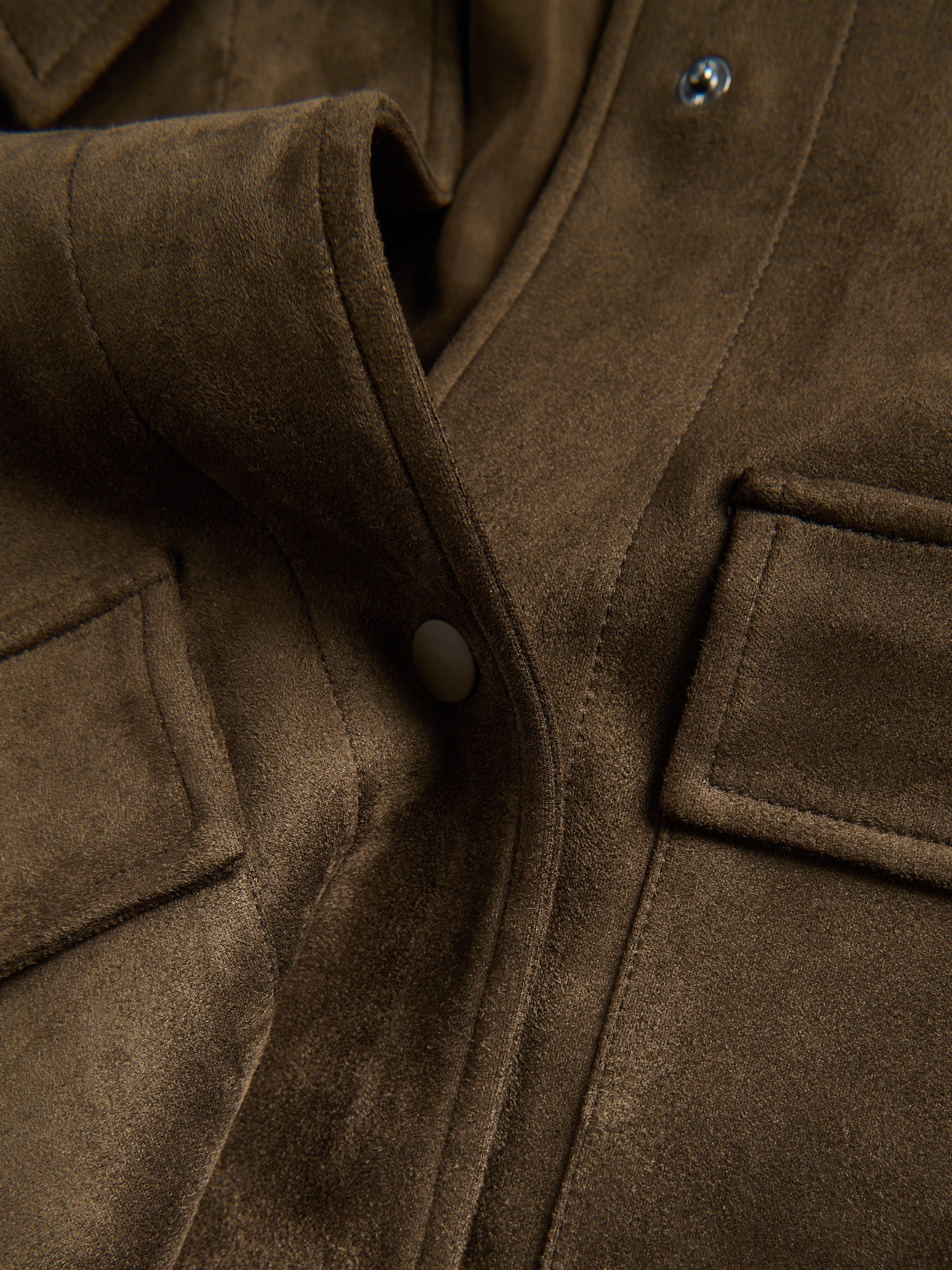 Jacke In Velourslederoptik