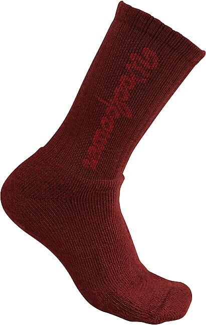 WOOLPOWER - CHAUSSETTES SOCKS 400 LOGO ENFANTS RUST RED