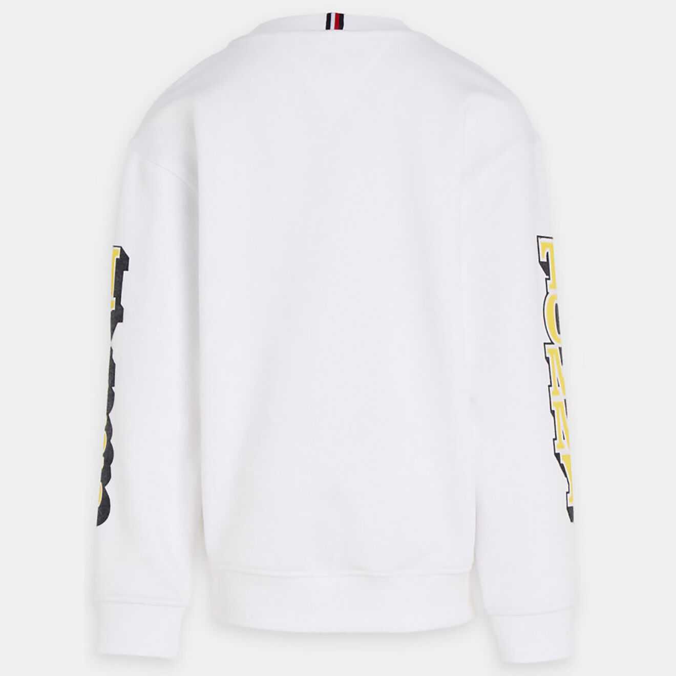 Tommy Hilfiger Sweat Lettrage Manche blanc