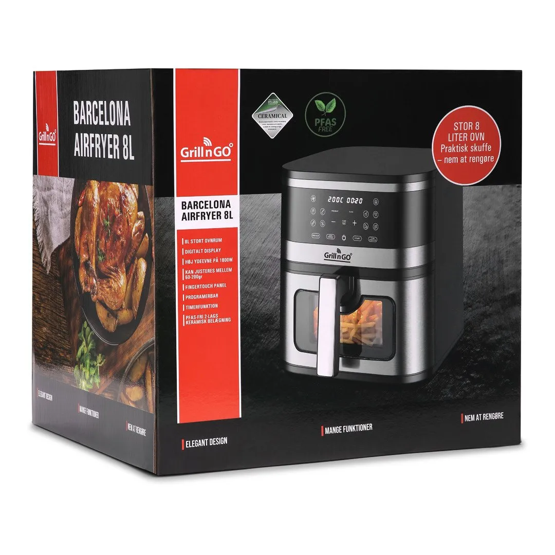 Grillngo Airfryer Barcelona 8L