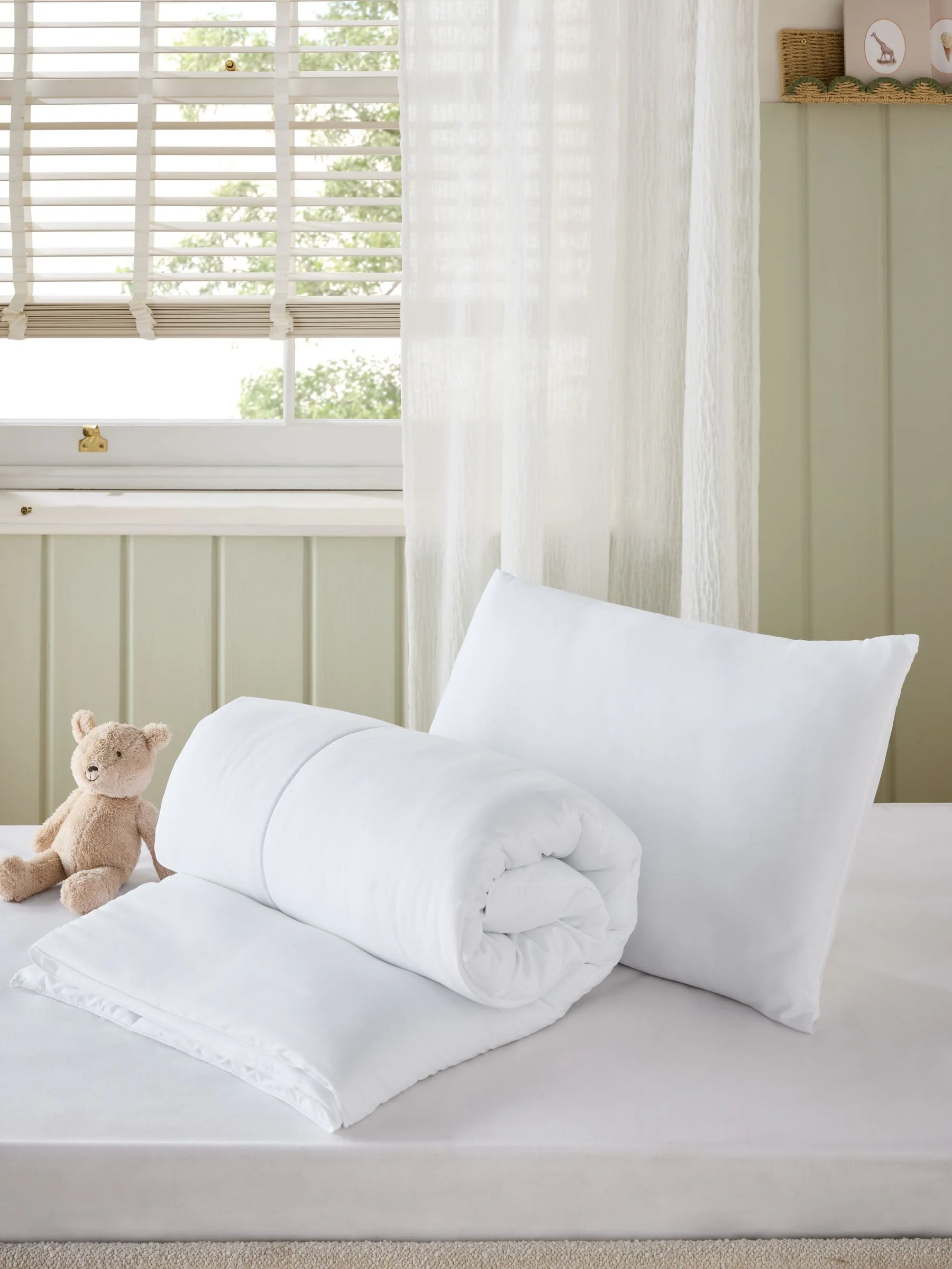Kinderdekbed- en kussenset Simply Soft voor kleine kinderen