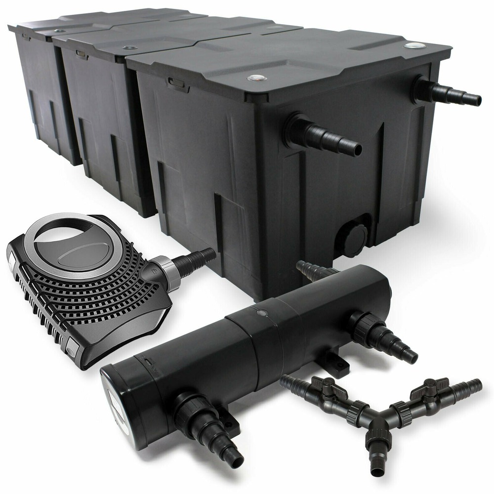 Kit filtration bassin 90000 litres 18 watts stérilisateur 70 watts pompe