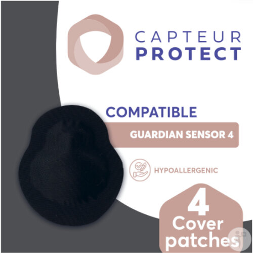 Capteur Protect Patches Noir Cover Guardian Sensor 4 4 Pièces