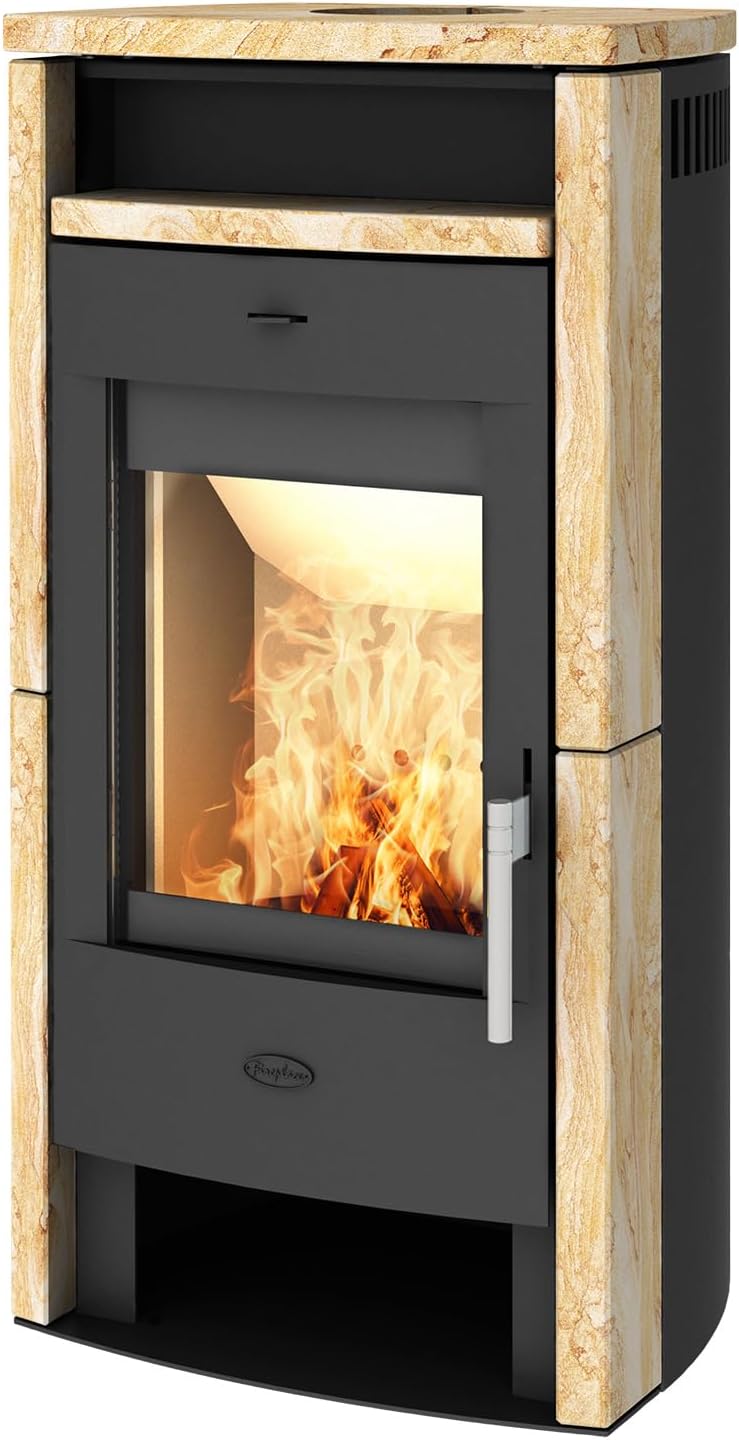 Fireplace E4213 Elite Budapest Kaminofen Sandstein/A+