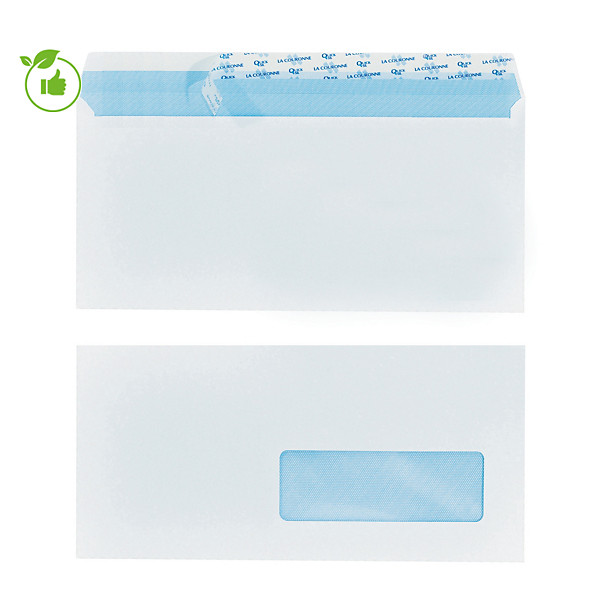 200 enveloppes C5 extra blanches La Couronne à bande protectrice 162 x 229 mm avec fenêtre 45 x 100 mm vélin 100 g