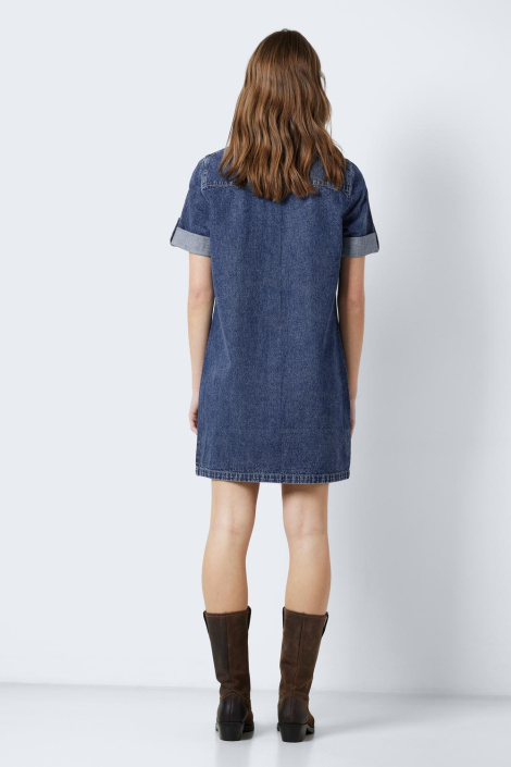 Noisy may blauwe dames jurk