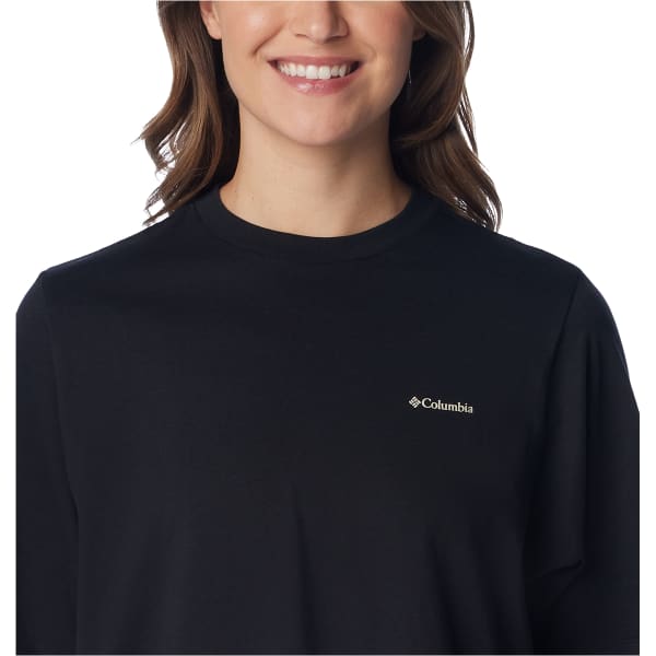 T-shirt COLUMBIA W NORTH CASCADES GRAPHIC SHORT SLEEVE TEE BLACK/SIMPLE GORGE