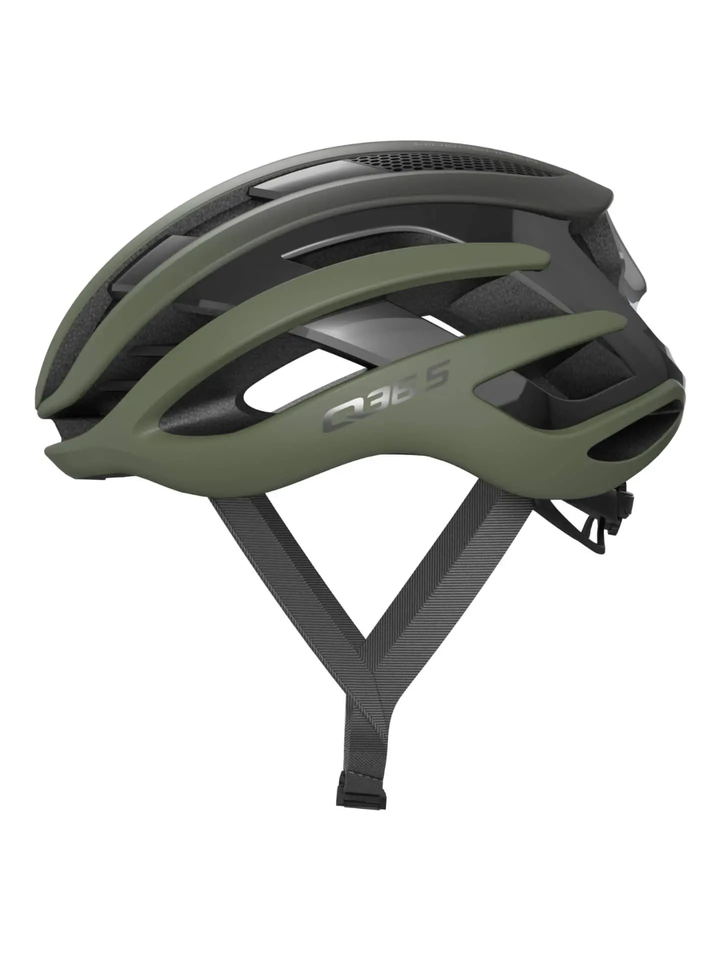 Abus Airbreaker Q36.5 Race Fietshelm Olijf Groen