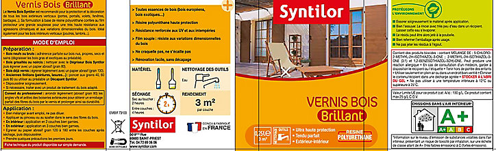 Vernis extérieur BSC Ton chêne doré Brillant Syntilor - 0.25 L