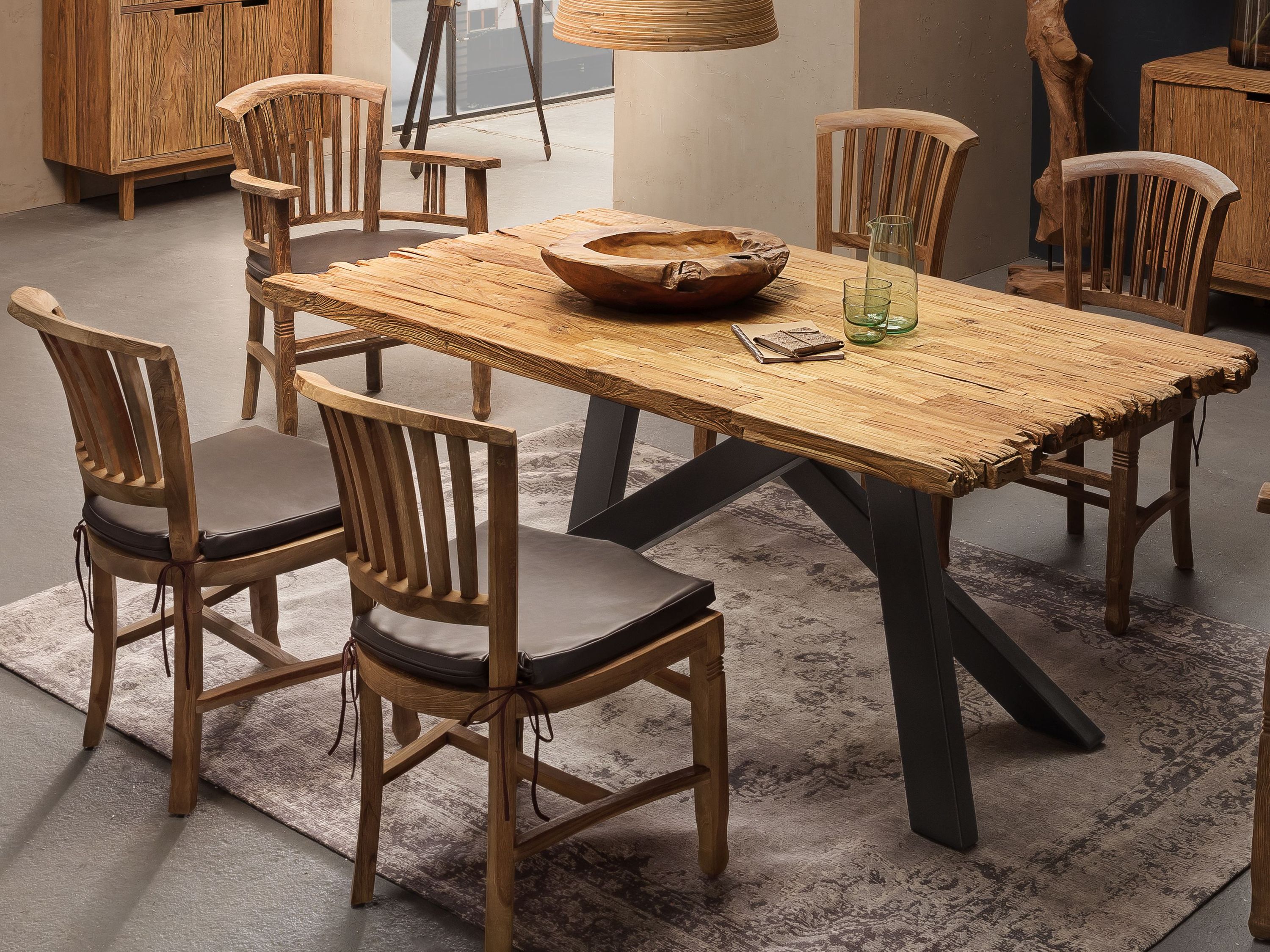 Tischplatte 200x100 Teak Esstisch Schreibtisch DIY Tisch Zubehör Küchentisch