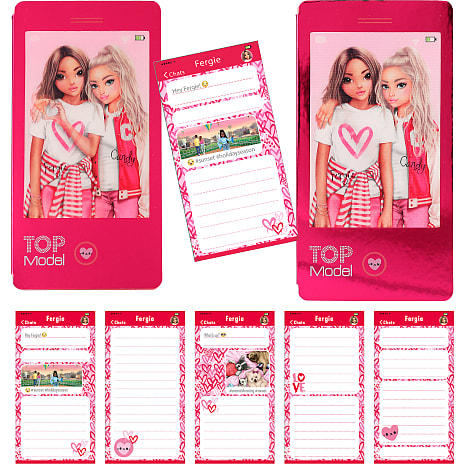 TOPModel notesbog - mobiltelefon – flere varianter - assorteret