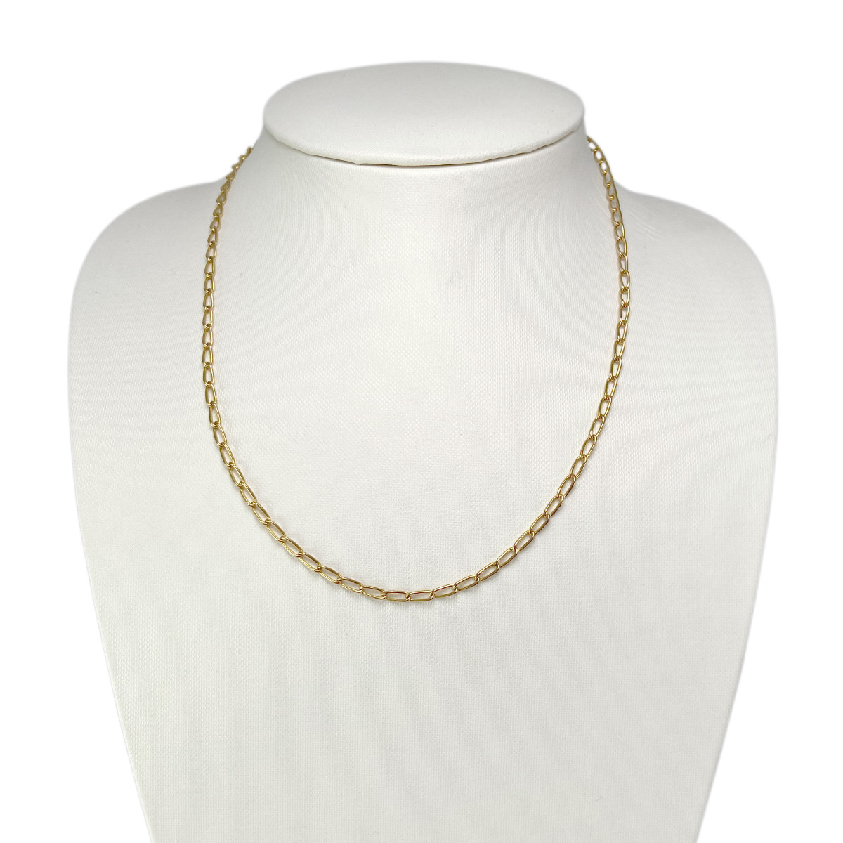 Collier d'occasion or 750 jaune maille cheval 45,5 cm