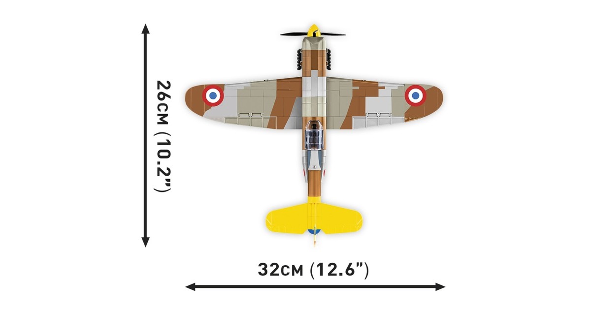 COBIHistorical Collection - Dewoitine D.520 Constructiespeelgoed  (Schaal 1:32)