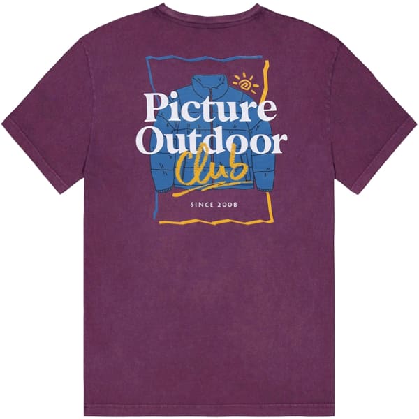 T-shirt PICTURE KOLEOH TEE PRUPLE WINE WASHED