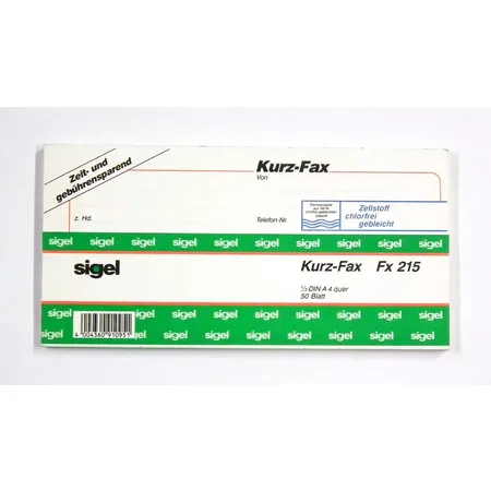Sigel Kurz-Fax 1/3 Din A 4 quer