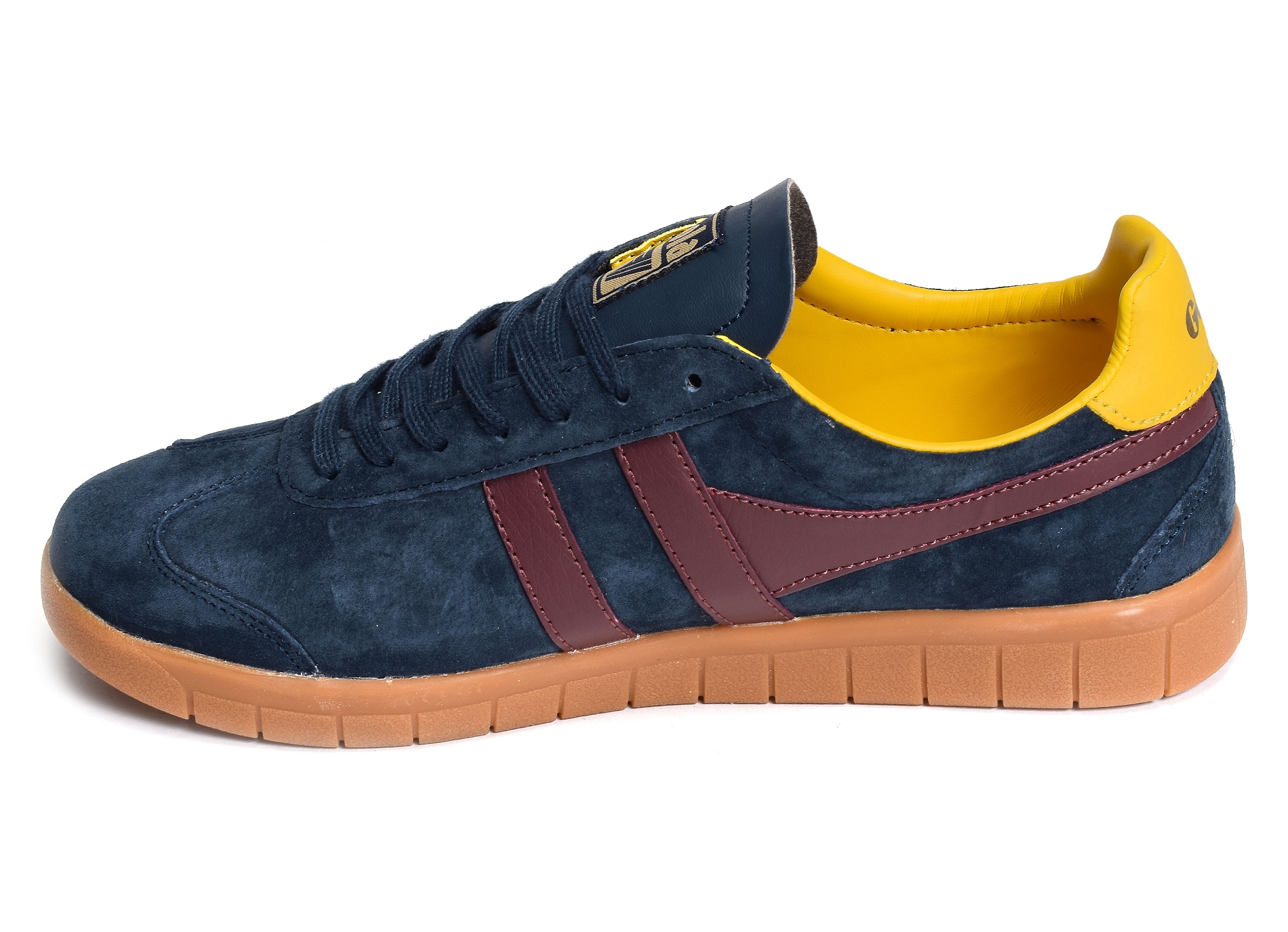 Hurricane suede trainers marine bordeaux