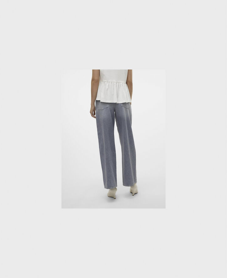 Vero Moda VMELINA SHR WIDE DNM JEANS BA232 VM Medium grey denim