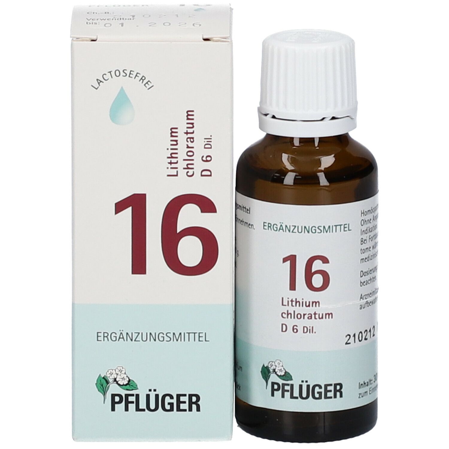 Biochemie Pflüger® 16 Lithium chloratum D6 Tropfen