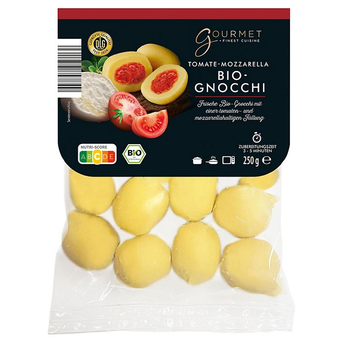 GOURMET FINEST CUISINE Bio-Gnocchi gefüllt 250 g, Tomate-Mozzarella