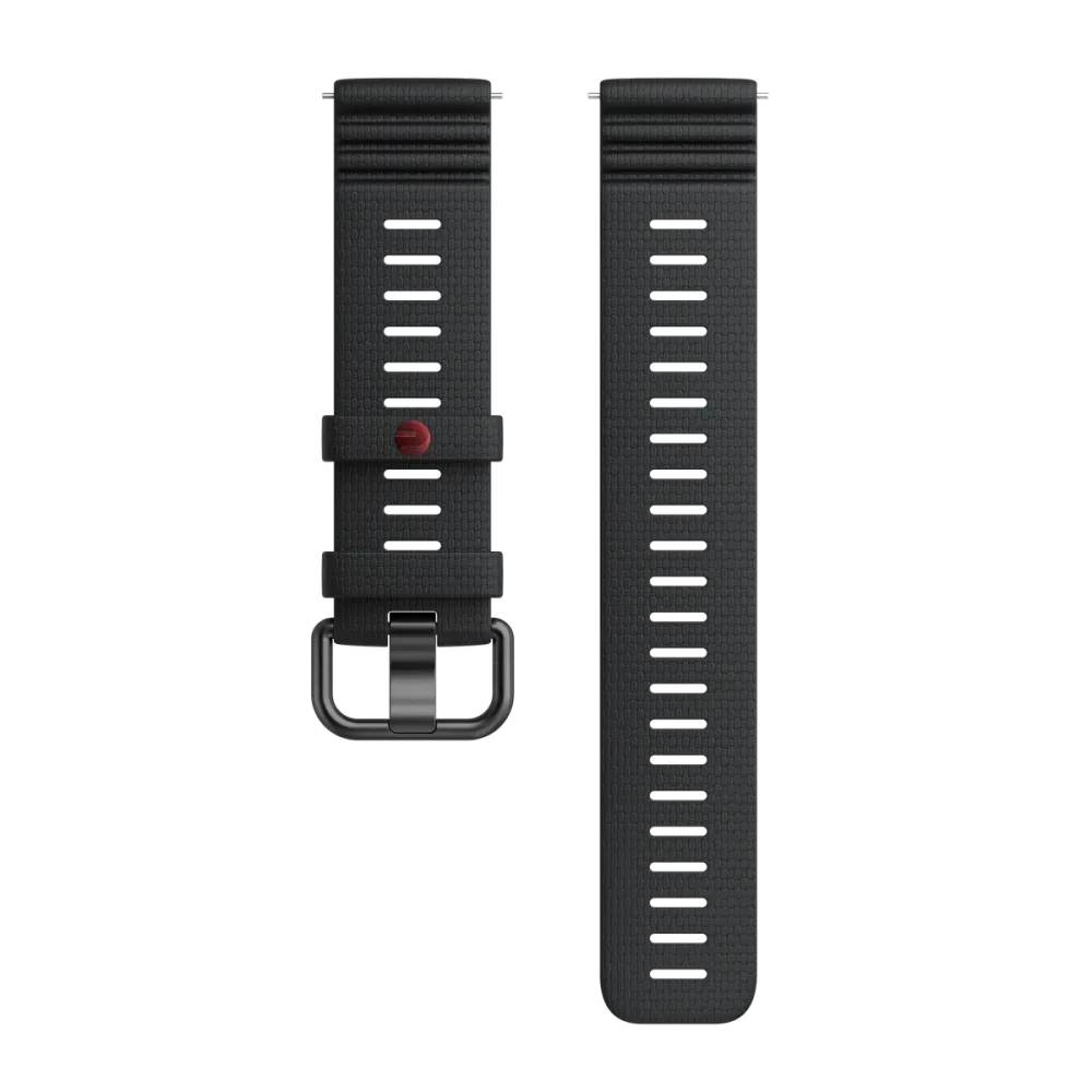Hochwertiges Polar Silikonarmband, 22 mm 39,90 € Stylisches, stabiles und sportliches Silikonarmband mit Edelstahlschließe und schnell lösbaren Federstegen. So wechselst du Bänder immer und überall, einfach und in Sekundenschnelle. Kompatible Produkt