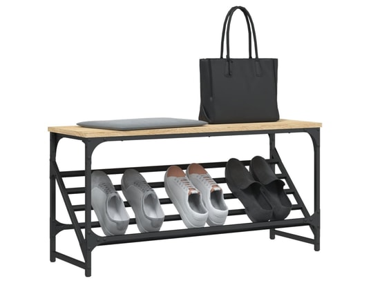 VIDAXL - étagère à chaussures chêne sonoma 90x30x45 cm bois d'ingénie...