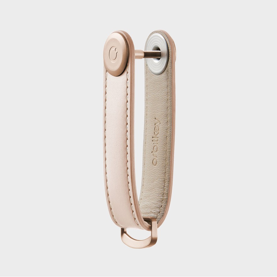 Orbitkey - Leather Key Organiser - Blush/Blush