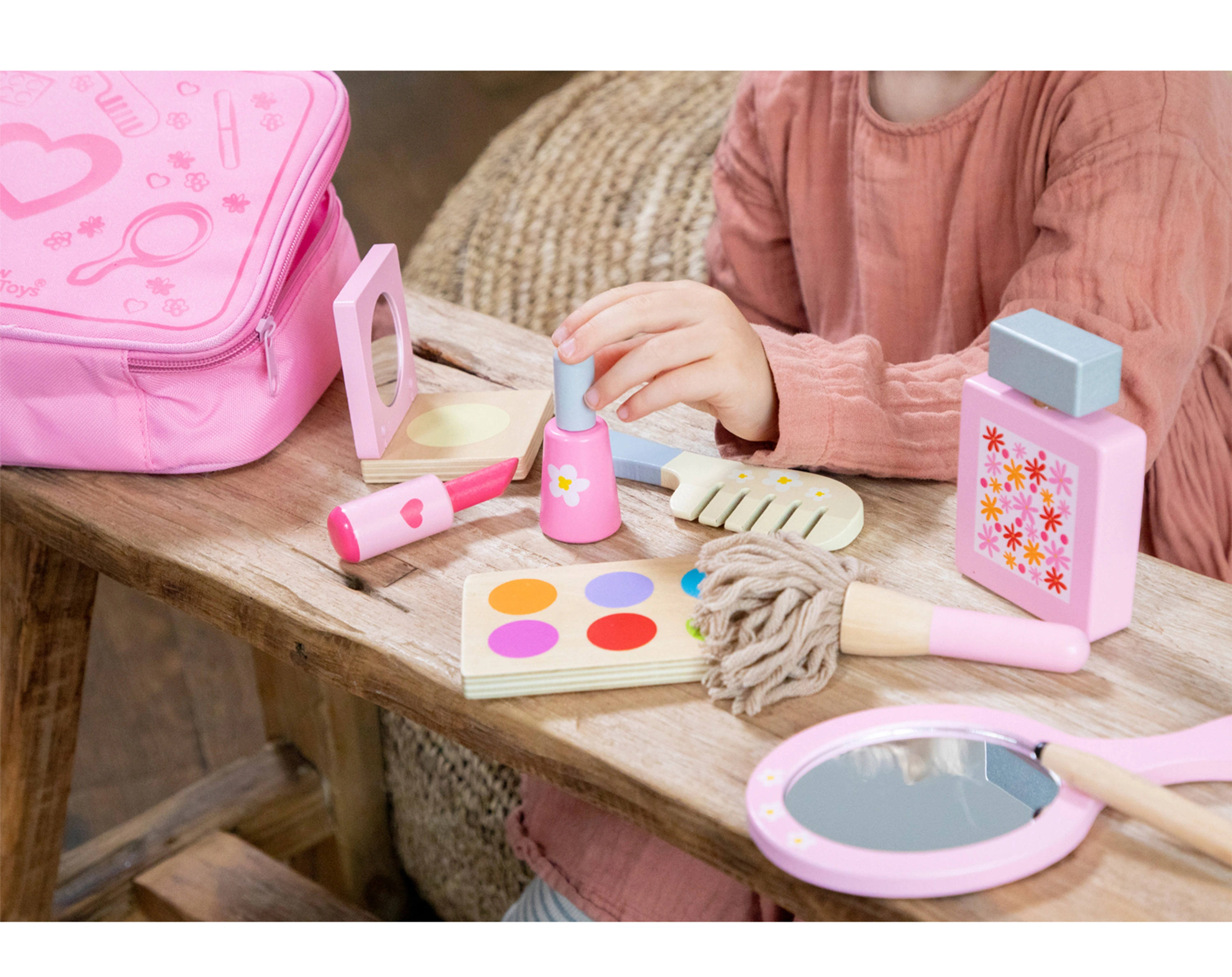 Spiel-Set BEAUTY-TASCHE 11-teilig in rosa