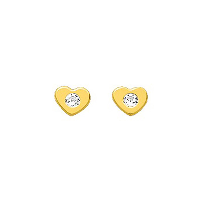 Boucles d'oreilles femme - Oxyde de zirconium - Or 18 Carats