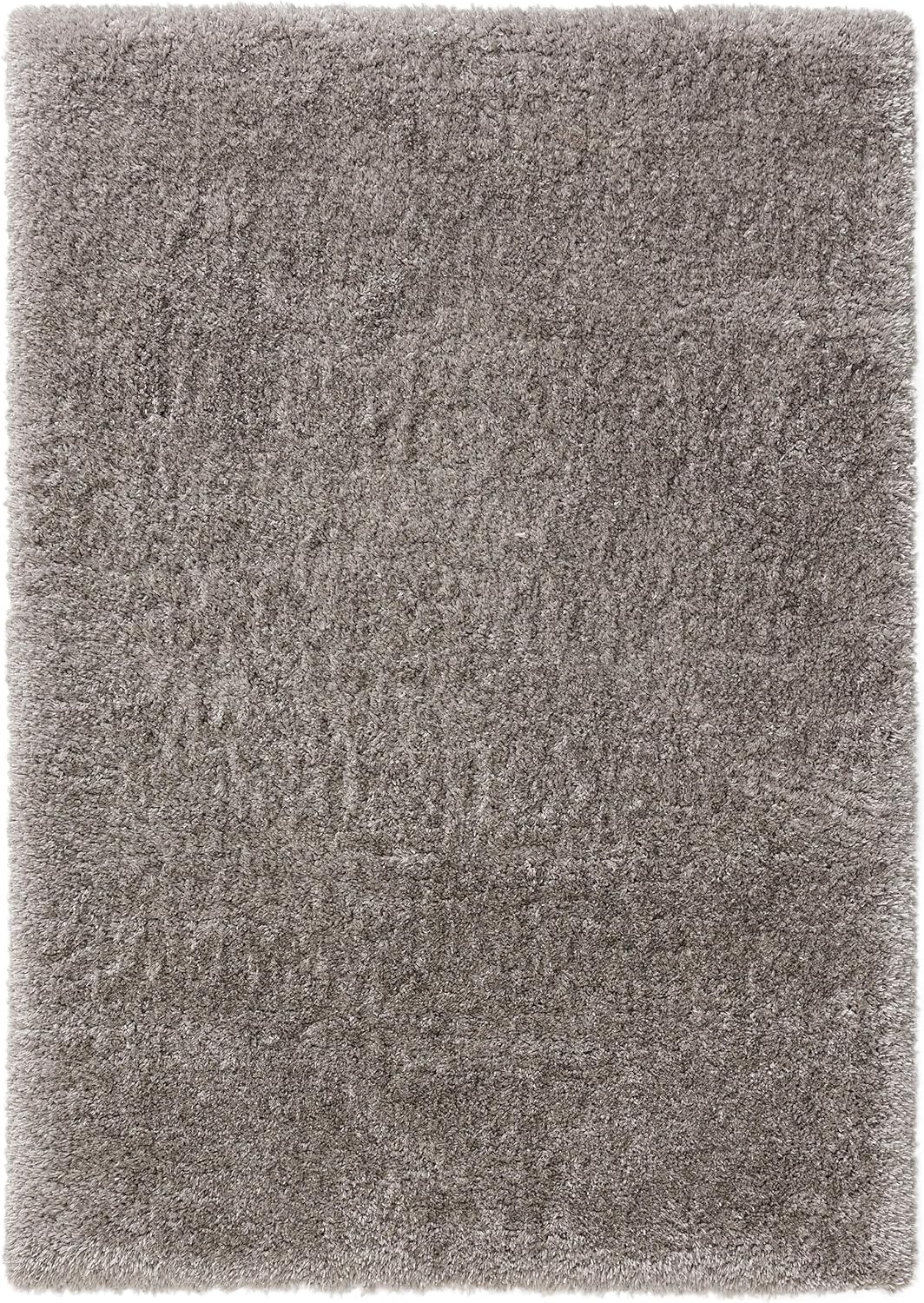 benuta Pop Hochflorteppich AVA - Grau 120x170 cm - Kunstfaser - Rechteckig & im Style: Uni, Hygge & Cozy, Minimalistisch - Pflegeleicht für Wohnzimmer Schlafzimmer
