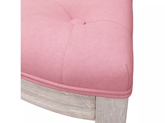 Banc Rose 110,5x45x49 cm Velours
