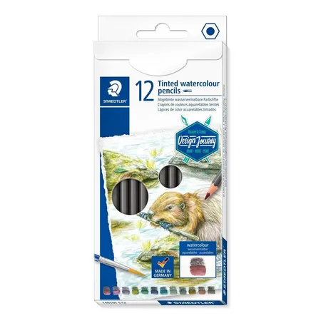STAEDTLER® tinted 146 10T Abgetönter wasservermalbarer Farbstift, 12er Packung
