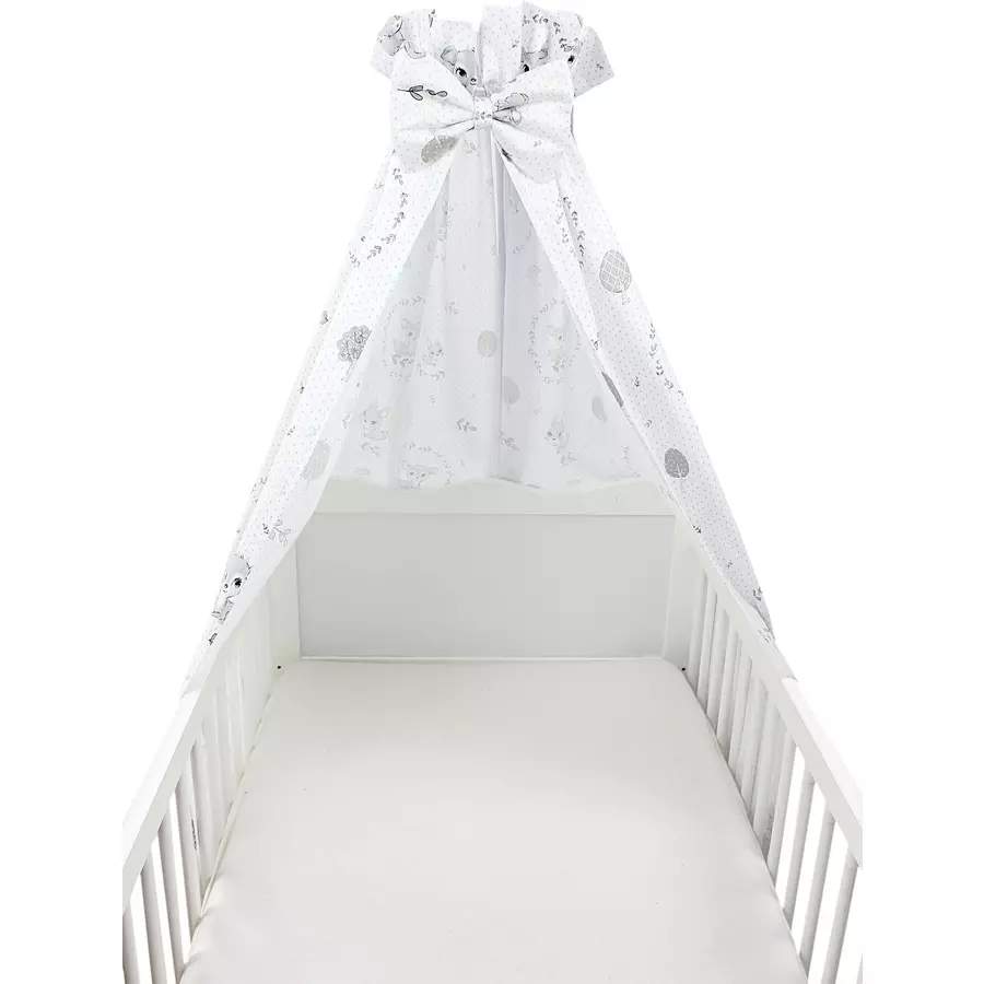 TupTam Babybett Himmel mit Schleifchen weiß Modell 1