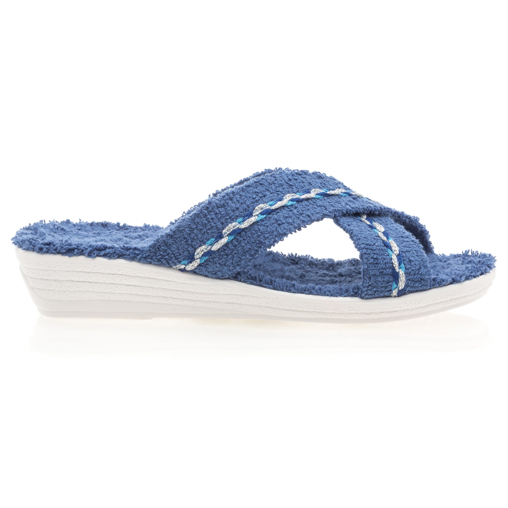 Pantoufles mules Femme bleu