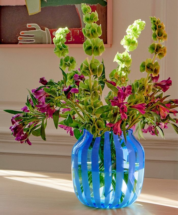 HAY - Juice Vase Bred - Lyseblå (507376)