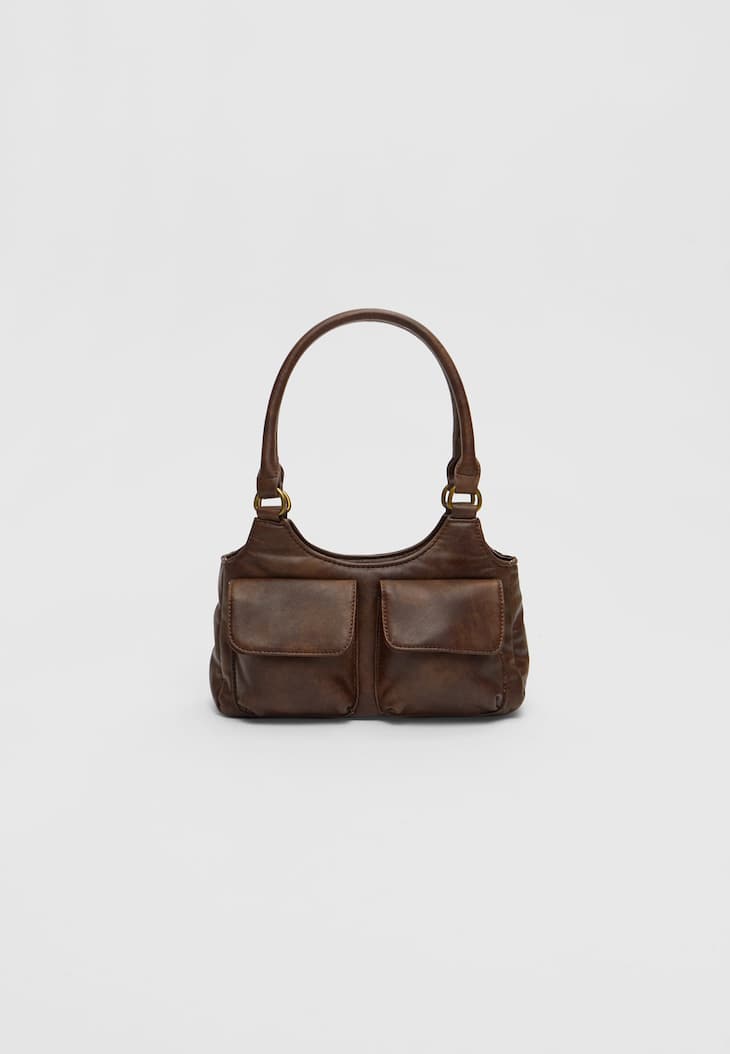 Bolsa de ombro com bolsos