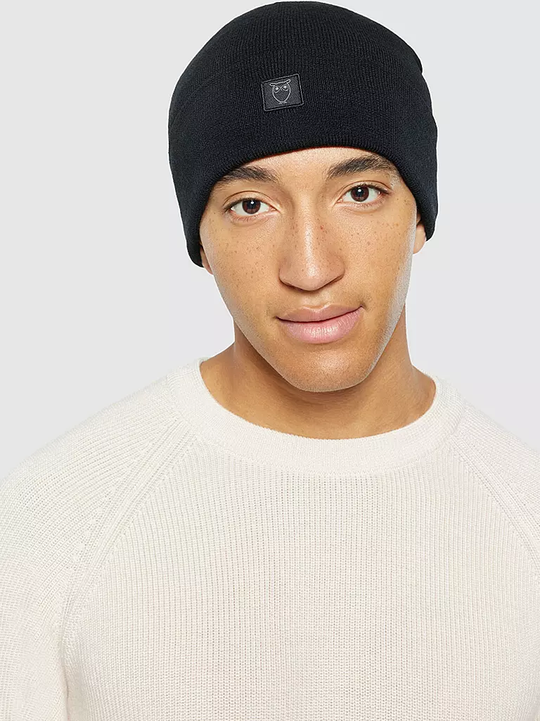 KNOWLEDGE COTTON APPAREL Mütze - Haube schwarz