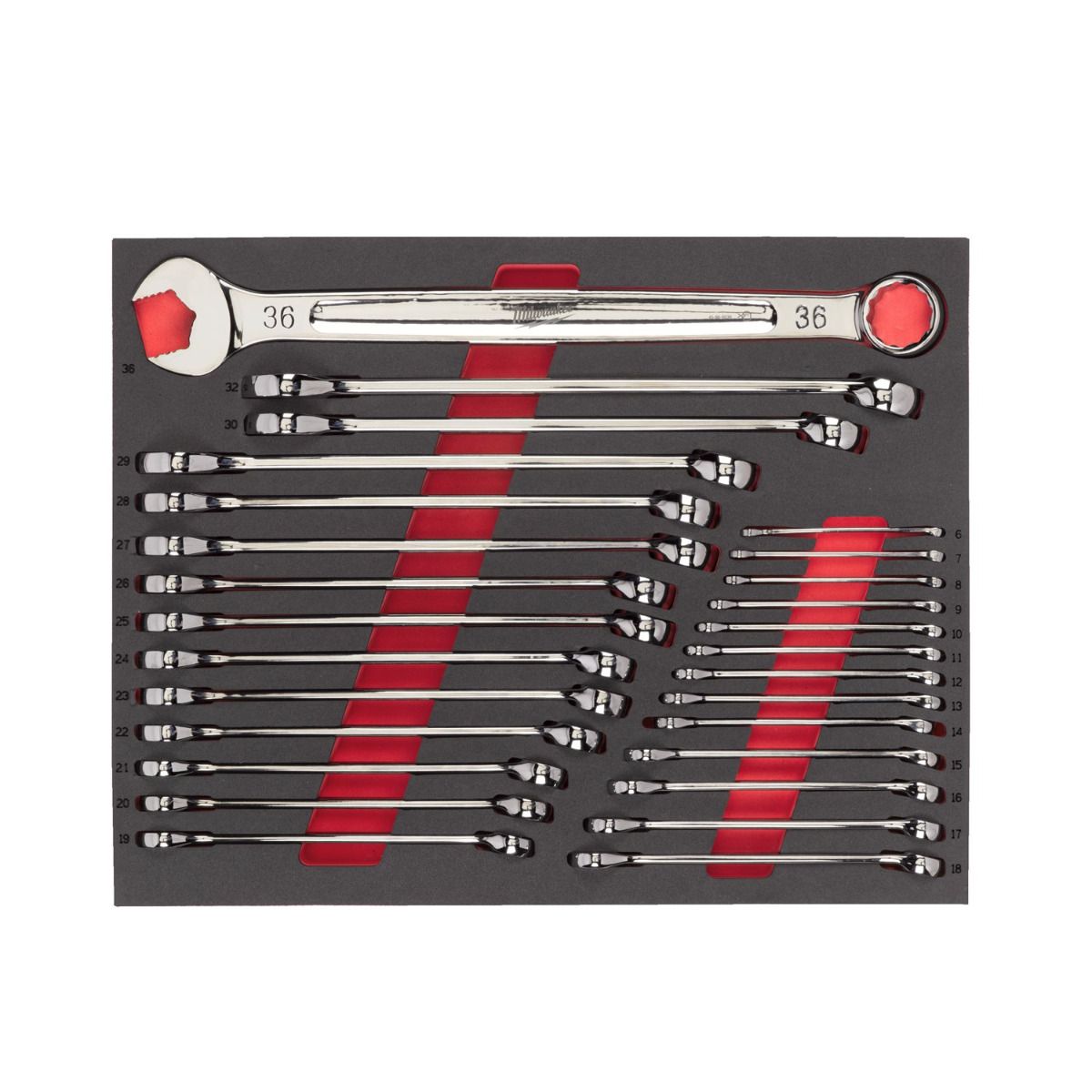 Milwaukee TOOLGUARD™ Gevulde stalen gereedschapswagen rood 78cm EU premium uitvoering 246-delig - 4932493817